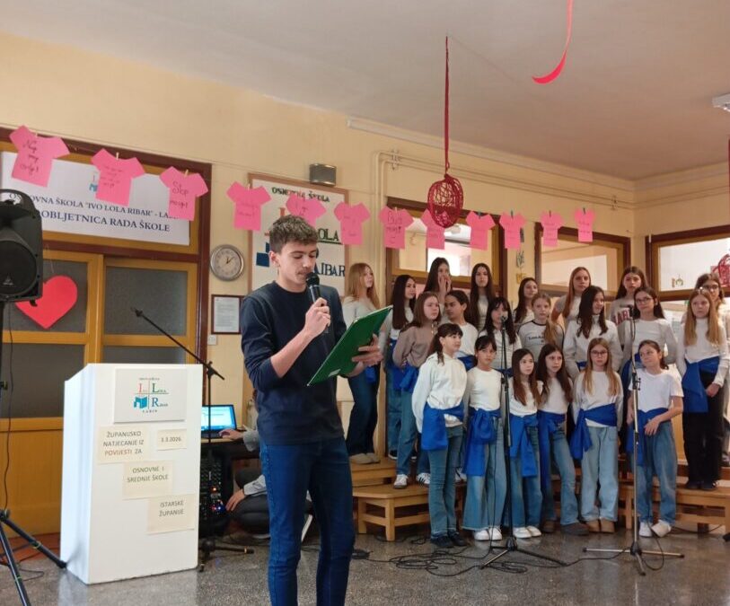 Znanje i povijest na okupu – Županijsko natjecanje iz povijesti u našoj školi