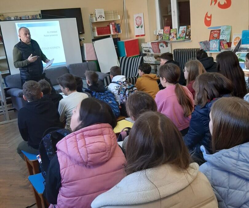 Predavanje o sigurnosti na internetu za učenike petih razreda