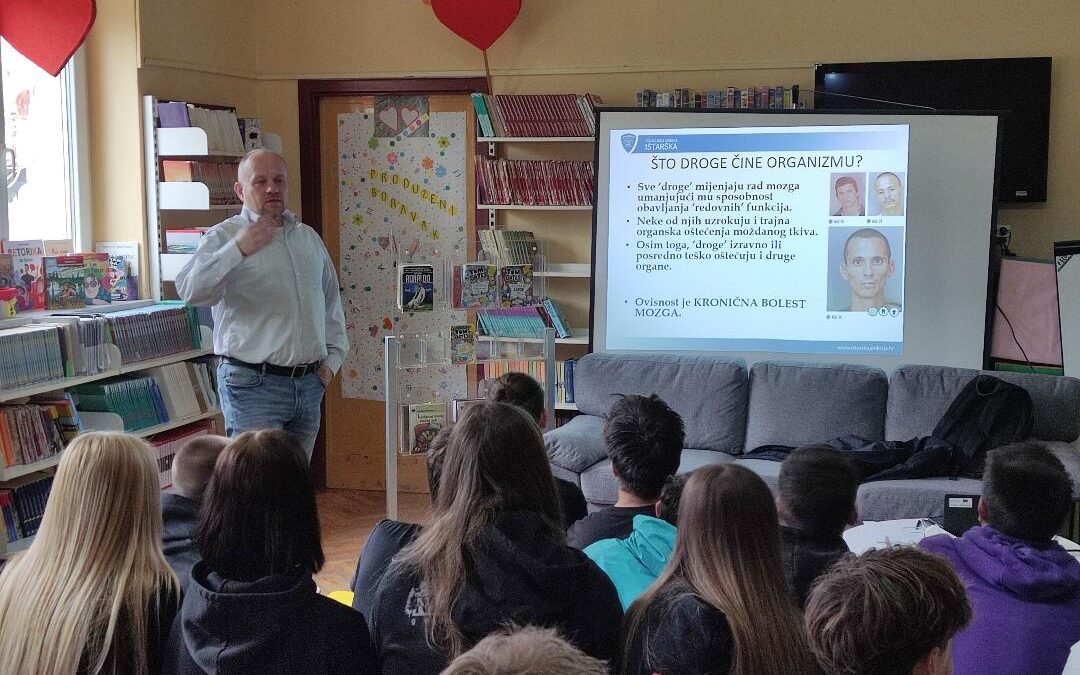 Predavanje za osmaše: Zdrav za 5 – Ovisnosti